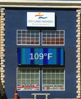 Havasu Visitor Center TempSign